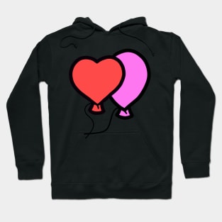 Cute Valentines Day Heart Love Baloons Hoodie